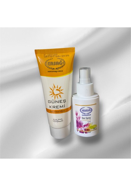 Güneş Krem + Deo Fresh Sprey İkili Özel Set modelleri
