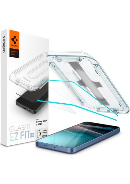 Galaxy S24 Plus Cam Ekran Koruyucu Kolay Kurulum Glas.tr Ez Fit Hd (2 Adet) - AGL07432