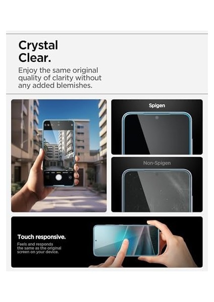 Galaxy S24 Plus Cam Ekran Koruyucu Kolay Kurulum Glas.tr Ez Fit Hd (2 Adet) - AGL07432