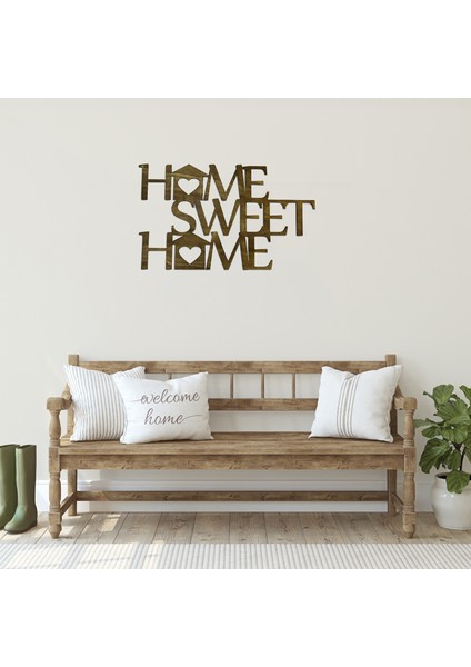 "home Sweet Home" Yazılı Ahşap Kapı Veya Duvar Süsü Dekor, Dekoratif Ev Hediyesi