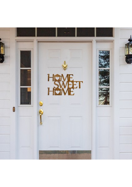 "home Sweet Home" Yazılı Ahşap Kapı Veya Duvar Süsü Dekor, Dekoratif Ev Hediyesi fırsatları