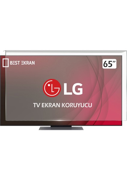 Lg OLED65C54LA Tv Ekran Koruyucu - Lg 65" Inç 165 ekran Webos OLED Evo Tv Kırılmaz Ekran Koruyucu