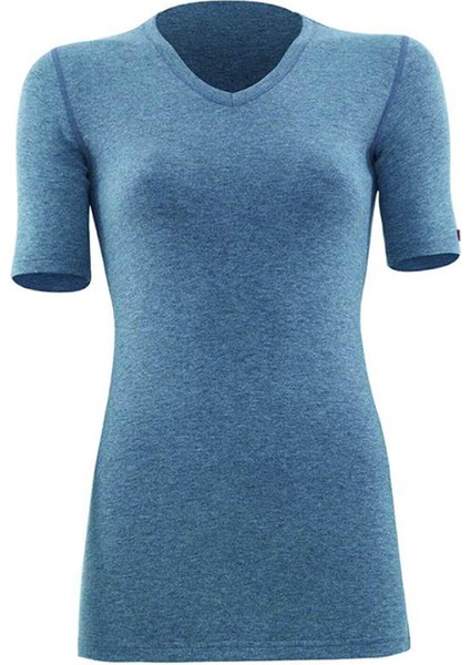 Kadın Gri Melanj 2. Seviye Termal T-Shirt 1263