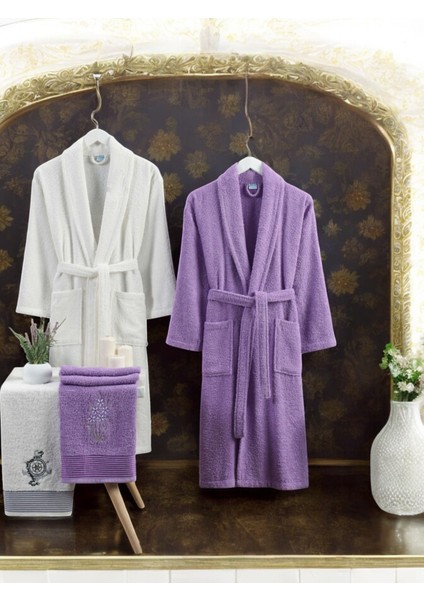 Zena Krem Lavanta Havlulu Bornoz fiyatları