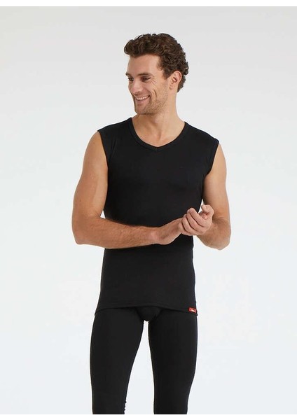 V Yaka Thermal Atlet Siyah 9243 fiyatları