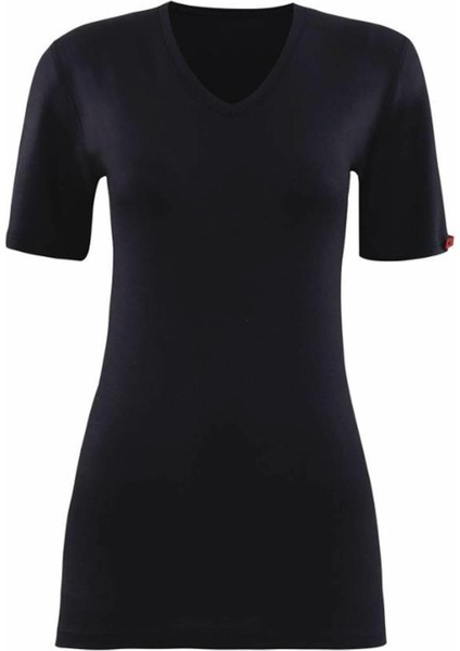 Kadın Siyah 2. Seviye Termal T-Shirt 1263