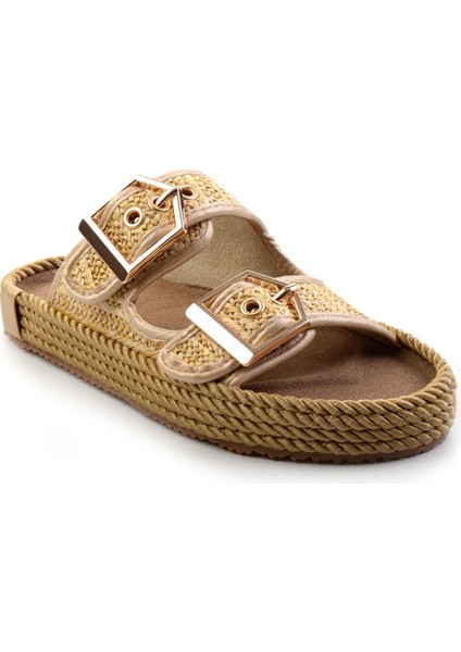 Bej Leather Kadın Terlik K04553030028 fiyatları
