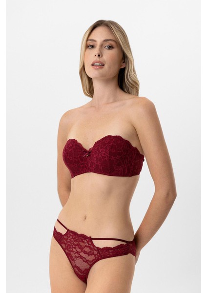 Lingerie Lotus Straplez Dantelli Sütyen Takımı fiyatları