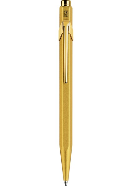 Caran Dache 849 Metal Kutulu Roller Tükenmez Kalem Goldbar