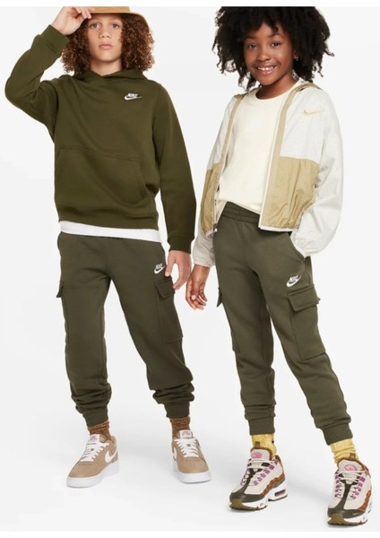 Cargo Joggers Çocuk Yeşil Eşofman Altı DD8746-325