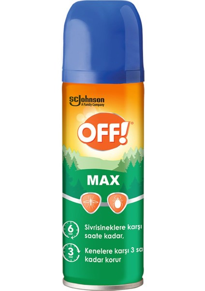 ! Sinekkovar Sprey Max 100 ml 6 Saate Kadar Etki