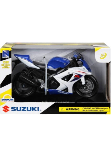1:12 Suzuki GSX-R1000 2008 Model Motor Oyuncak Suzuki GSX-R1000 Motosiklet Scn