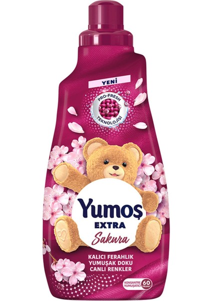 Extra Konsantre Çamaşır Yumuşatıcı Sakura 1440 ml 60 Yıkama