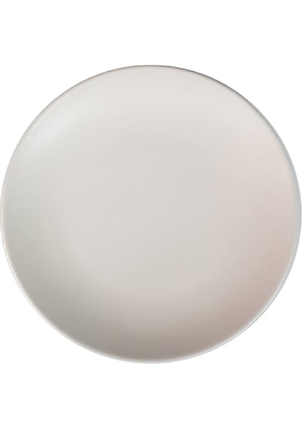 Porselen Deniz Saten Servis Tabağı Beyaz 26 cm