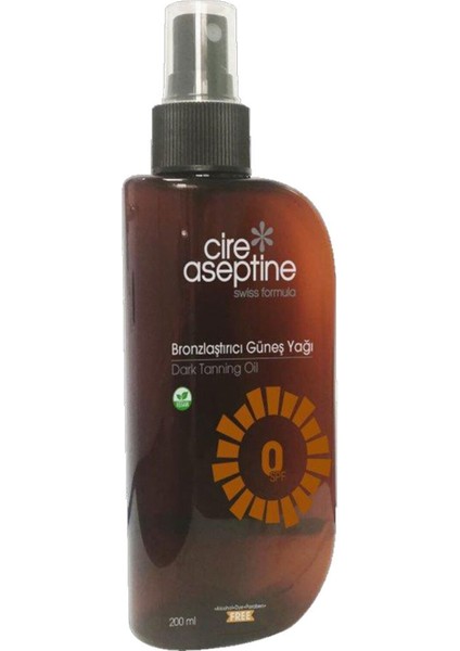 Bronzlaştırıcı Güneş Yağı 200 ml