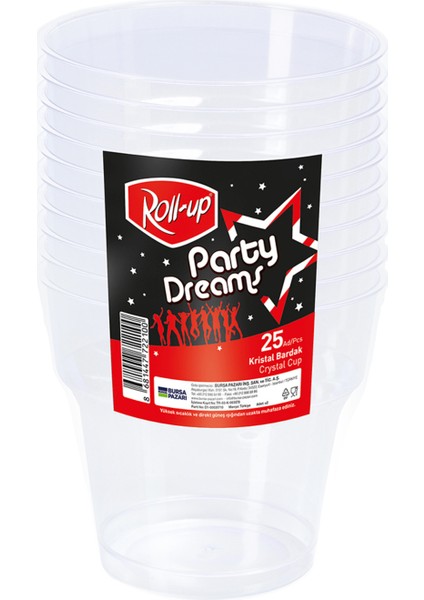 Party Dreams Kristal Bardak 25'li
