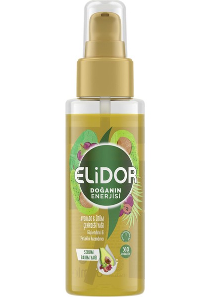 Serum Saç Bakım Yağı Avokado ve Üzüm Çekirdeği 80 ml