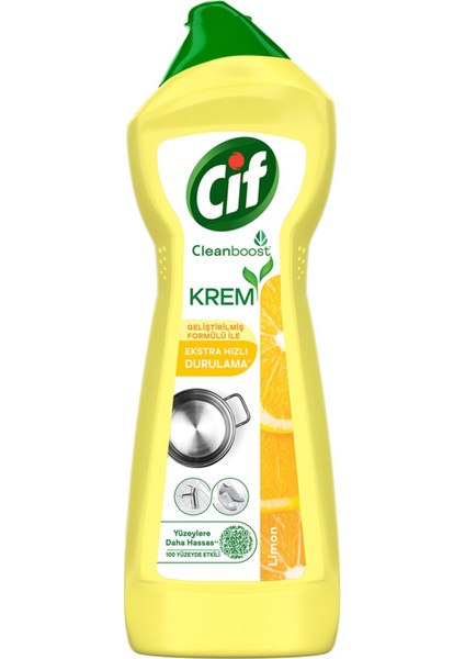 Krem Yeni Nesil Yüzey Temizleyici Limon 750 ml