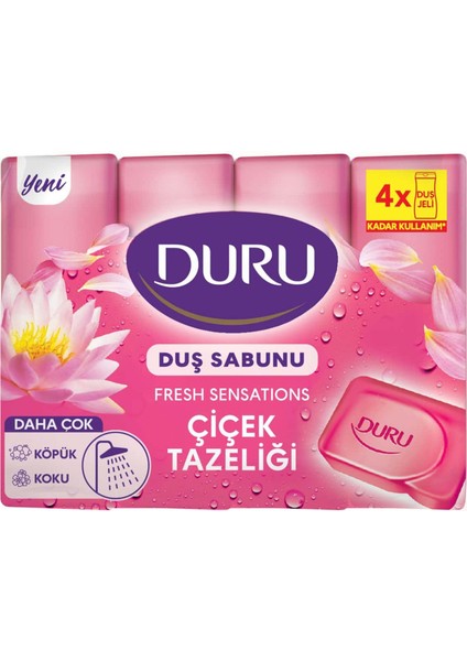 Fresh Duş Sabunu Çiçek Tazeliği 4x150 gr