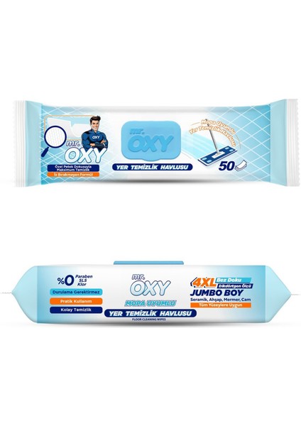 Oxy Yer Temizlik Havlusu 50'li