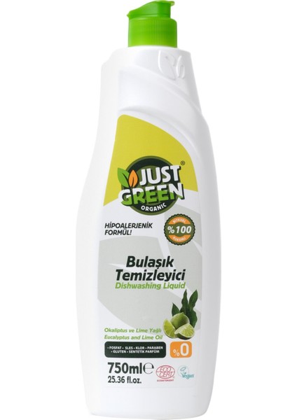 Green Organik Bulaşık Temizleyici Okaliptus Lime 750ML