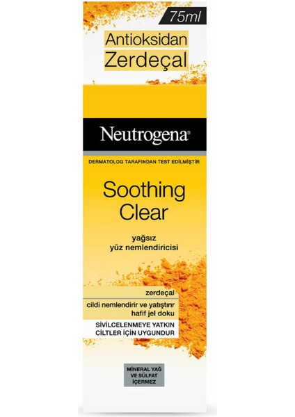 Soothing Yağsız Yüz Nemlendiricisi 75 ml
