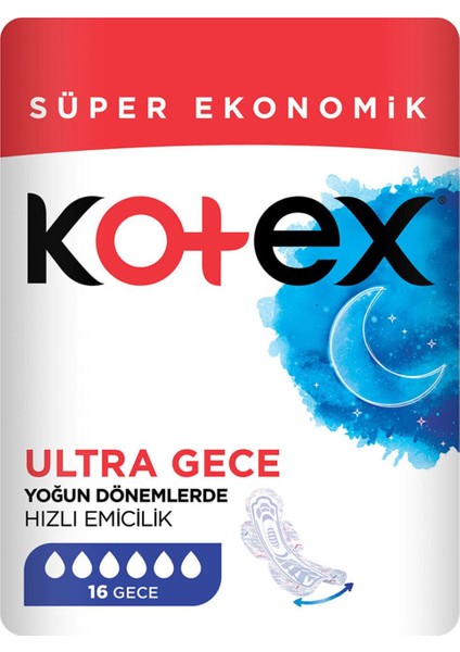 Ultra Süper Ekonomik Paket Gece 16'lı