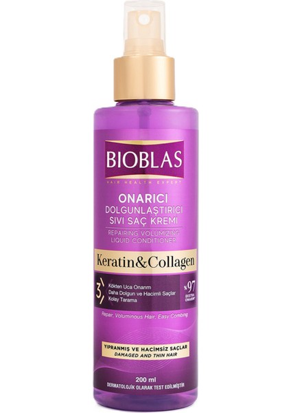 Keratin & Kolajen Sıvı Saç Kremi 200 ml