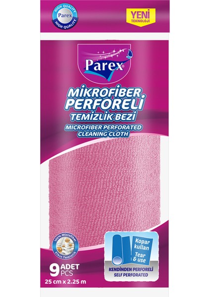 Mikrofiber Rulo Bez 9'lu