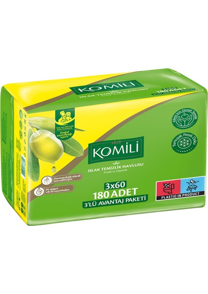 Islak Havlu 3 x 60 Adet