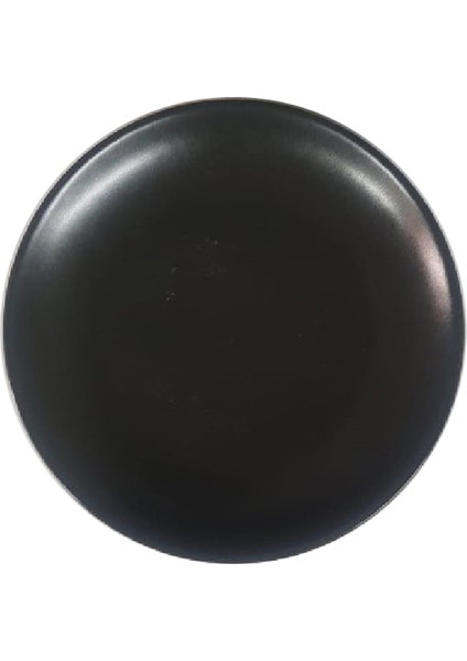 Porselen Deniz Saten Pasta Tabağı Siyah 21 cm
