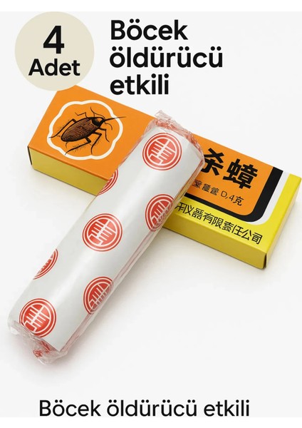 4 Adet Haşere Tebeşiri - Böcek Önleyici Tebeşir - Etkili Hamam Böceği ve Karınca Kovucu (324324)