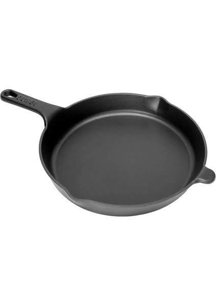 Yuvarlak Düz Tava Mat Siyah 27 cm