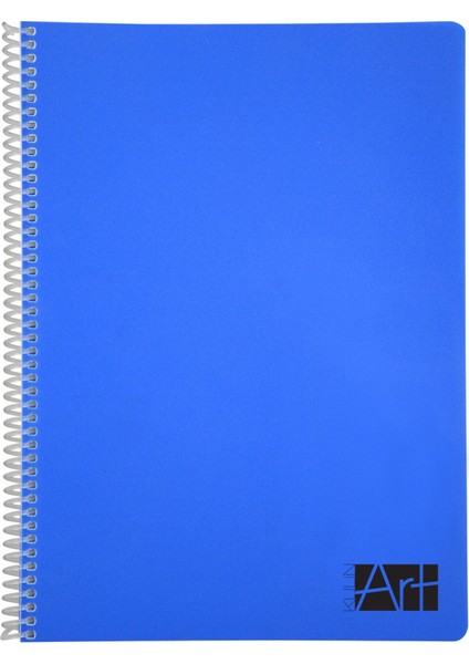 Pp Kapak Spiralli Çizgili Defter 160 Yaprak