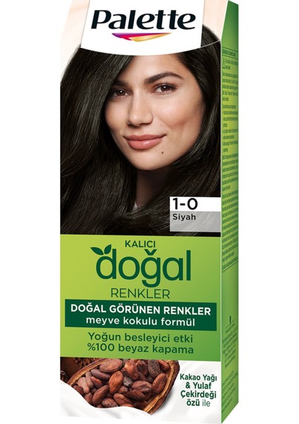Kalıcı Doğal Renkler 1-0 Siyah
