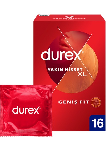 Yakın Hisset Xl Prezervatif 16'lı