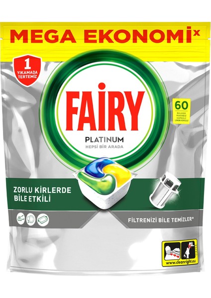 Platinum Bulaşık Makinesi Tablet 60 Adet 894 G