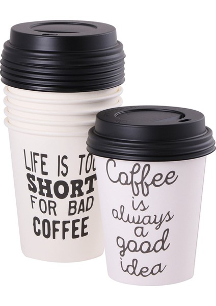 To Go Bardak ve Kapak Seti 6'lı 350 ml