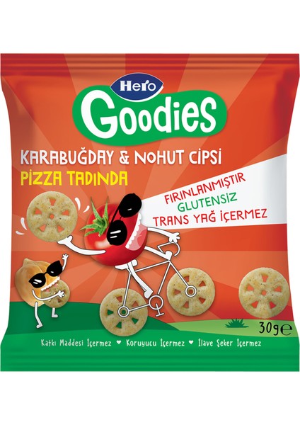 Goodies Pizza Karabuğday Nohut Cipsi 30 G