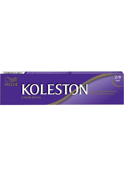 Wella Koleston Single Tüp Boya 2/0 Siyah