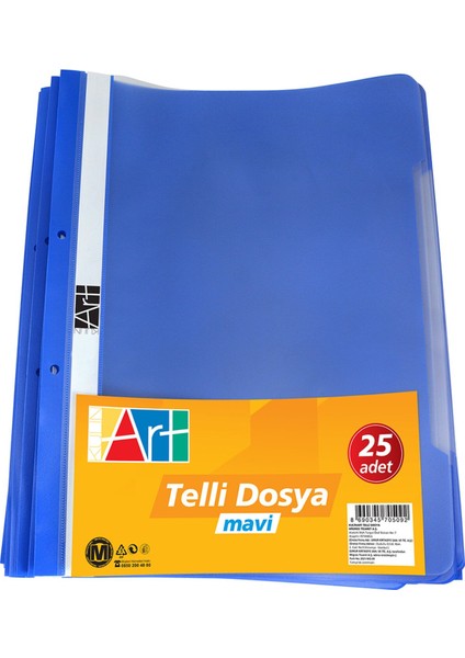 Telli Dosya 25'li Mavi