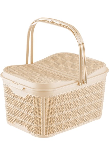 Jute Piknik Sepeti 26 Lt