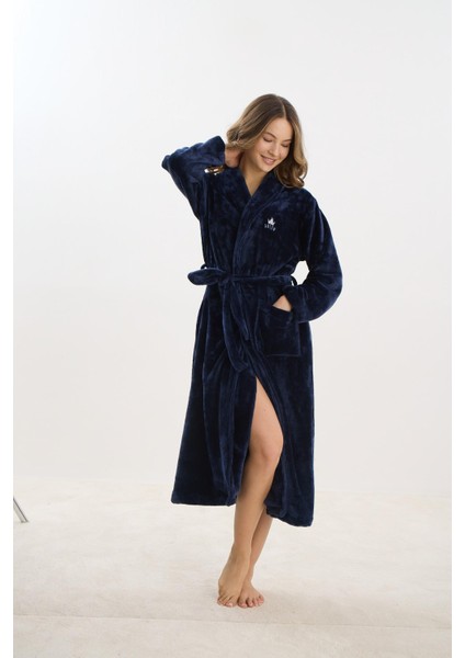 Kadın Uzun Süpersoft Lacivert Sabahlık C5T3N2O61 fiyatları