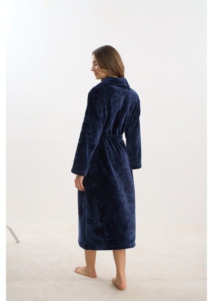 Kadın Uzun Süpersoft Lacivert Sabahlık C5T3N2O61 fırsatları