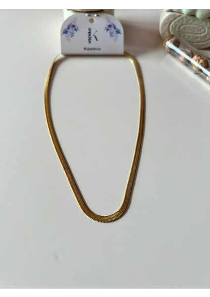 Unisex, 45 cm Gold Paslanmaz Çelik Italyan Zincir Kolye | Zarif, Sağlam, Modern fiyatları