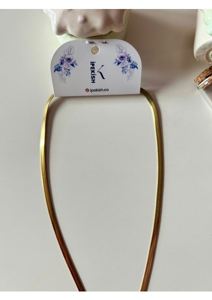 Unisex, 45 cm Gold Paslanmaz Çelik Italyan Zincir Kolye | Zarif, Sağlam, Modern modelleri