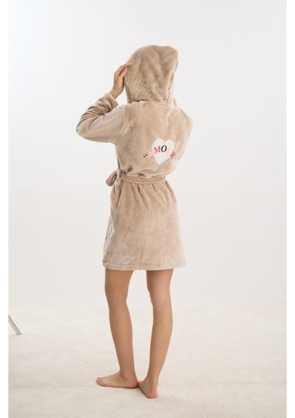 Kadın Kısa Kapüşonlu Süpersoft Bej Sabahlık C9T4N2O61 modelleri