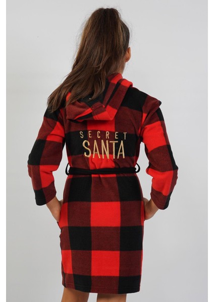 Kız Çocuk Polar Kırmızı Sabahlık C4T6N1O301 fırsatları