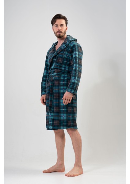 Erkek Uzun Kol Polar Kapüşonlu Siyah Sabahlık C6T4N0O102 modelleri