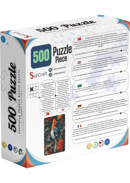 500 Parça Puzzle Renkli Kuş Sanatsal fiyatları